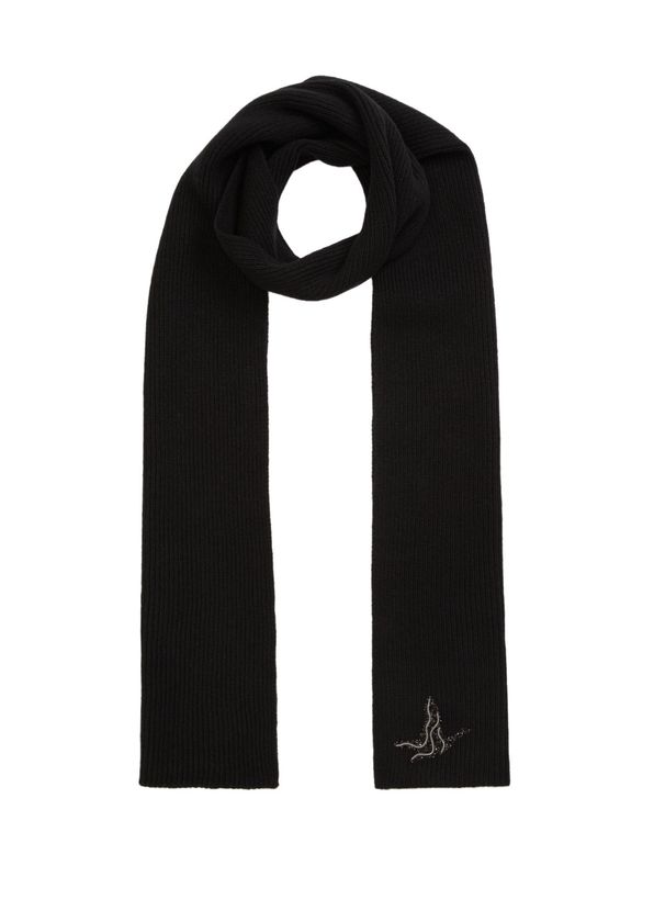 Beymen Club Black Goose Embroidered Women's Wool Scarf - 2
