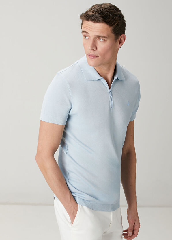 Beymen Club Light Blue Slim Fit Polo T-shirt - 2