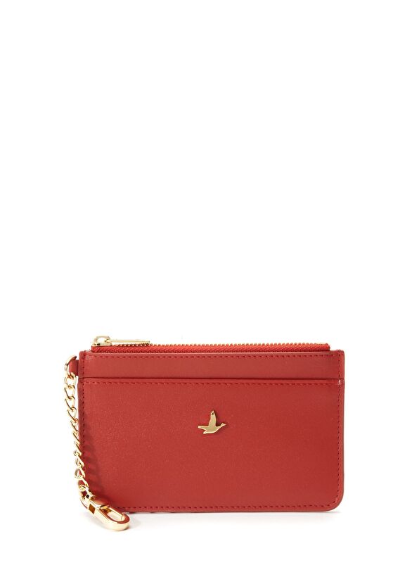 Beymen Club Kırmızı Anahtarlık Detaylı Kadın Deri Kartlık - 1