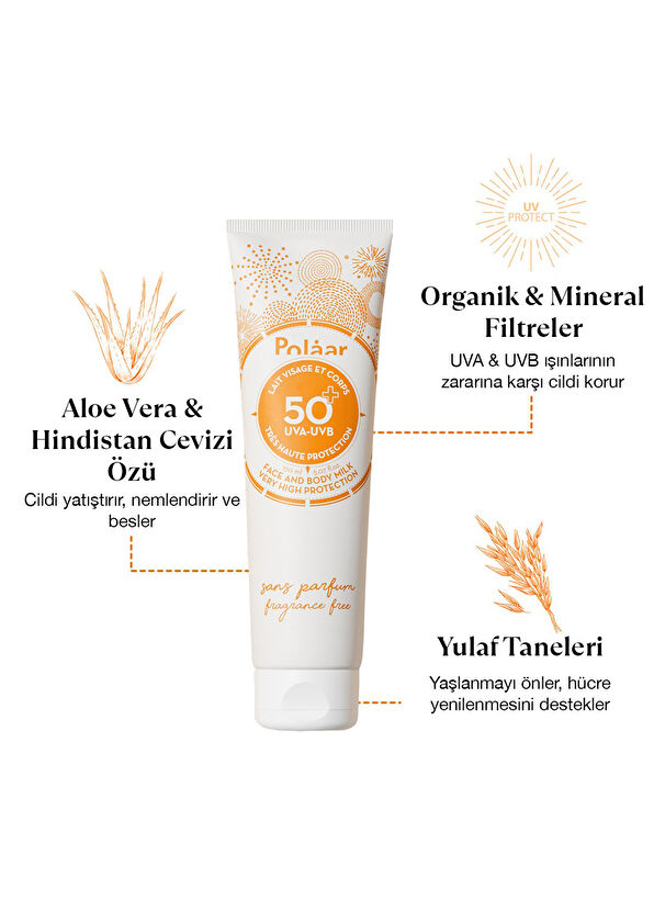 Polaar Face And Body Sun Mılk Spf50+ Fragrance-Free - 3
