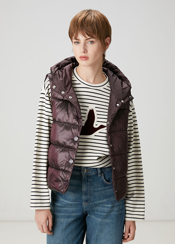 Beymen Club Mürdüm Kapitoneli Puffer Yelek - 1