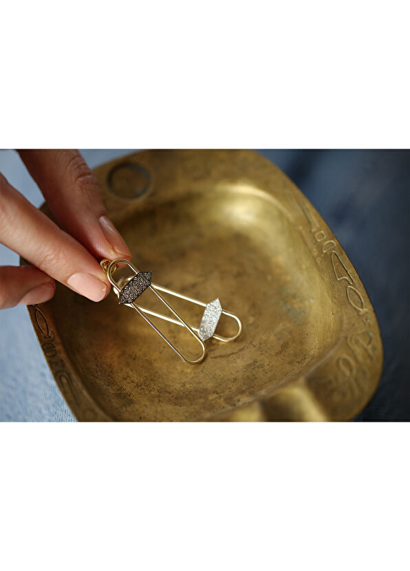 Reis Kuyumculuk Misto 14 Ayar Rose Gold Kadın Küpe - 2