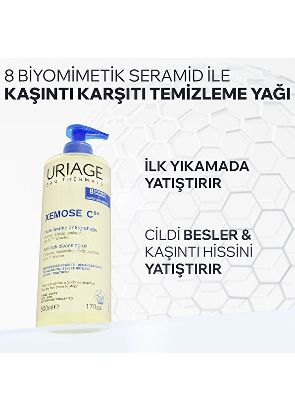 Uriage Xemose C8+ Cleansing Oil for Atopy Prone and Very Dry Skin 1 Lt - 2