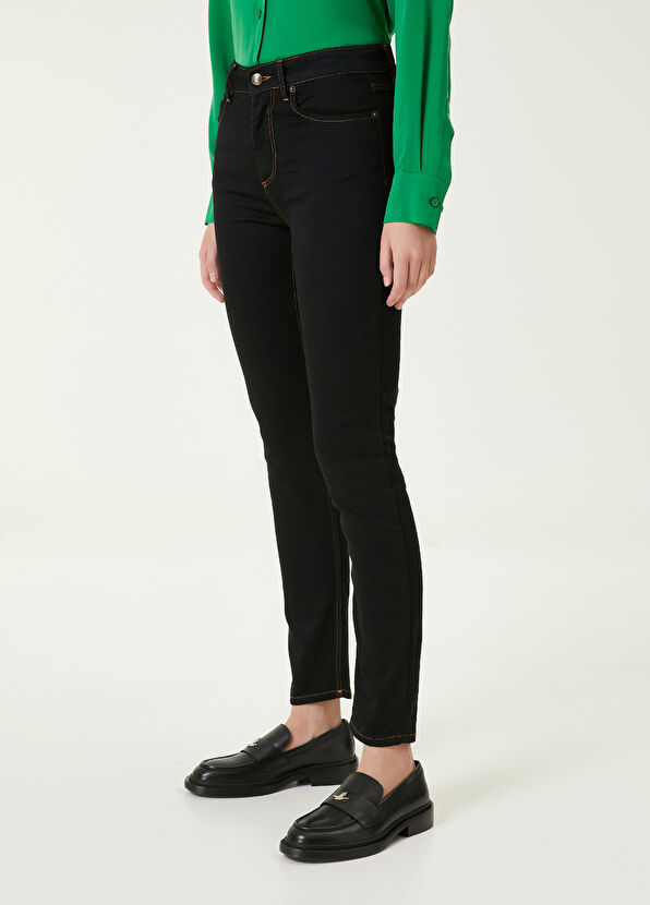Beymen Club Slim Straight Black Jeans - 2