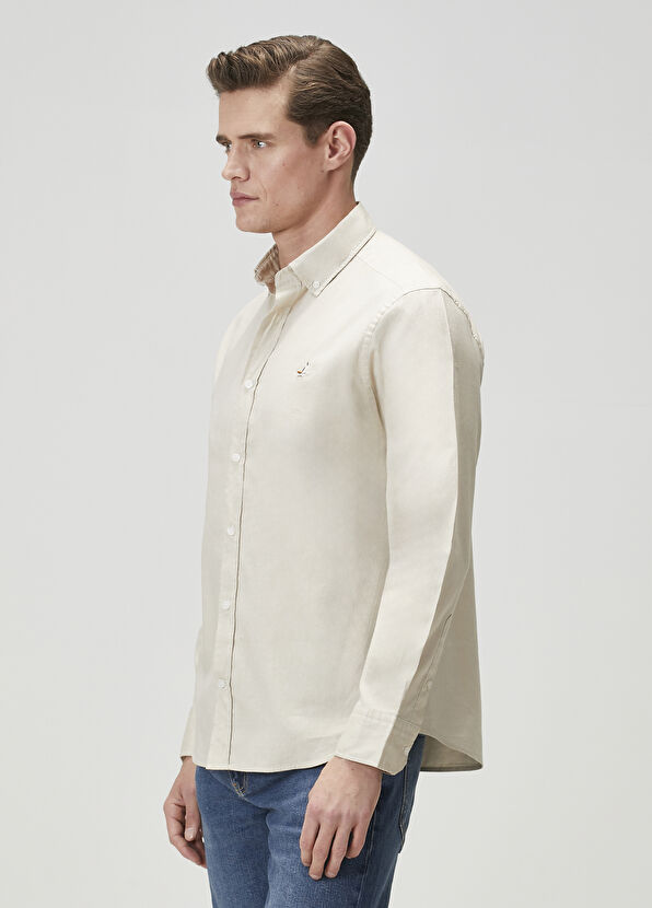 Beymen Club Comfort Fit Beige Shirt - 4