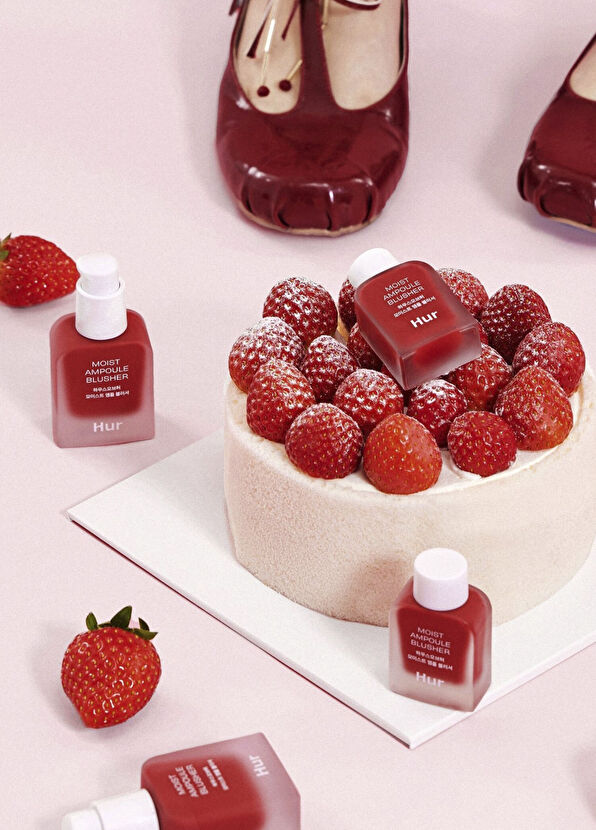 House Of Hur Moist Ampoule Blusher #09 Ruby Red Blush 20 ml - 2
