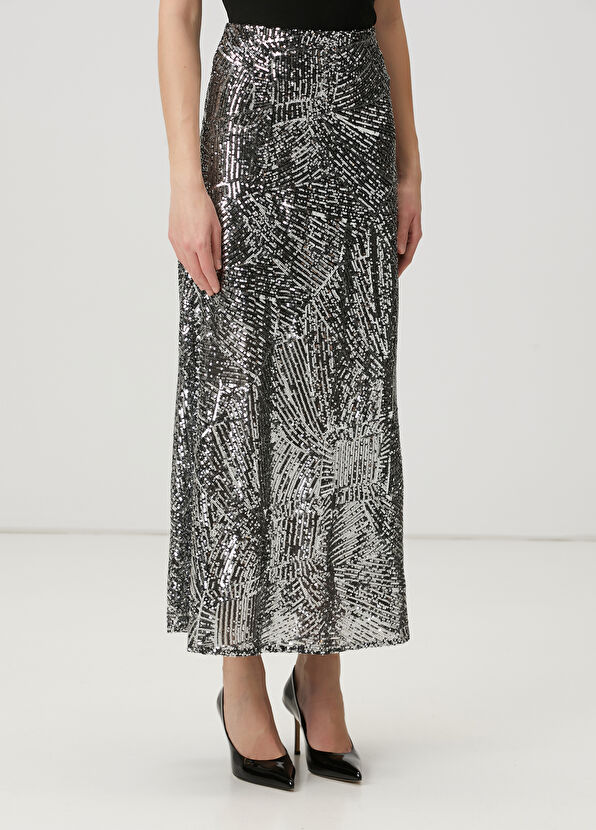 Beymen Club Silver Pullu Abiye Etek - 4