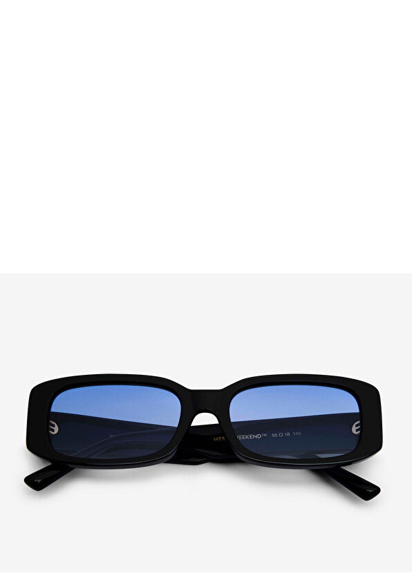 MessyWeekend Cophenagen Roxie Acetate Black Blue Unisex Sunglasses - 3