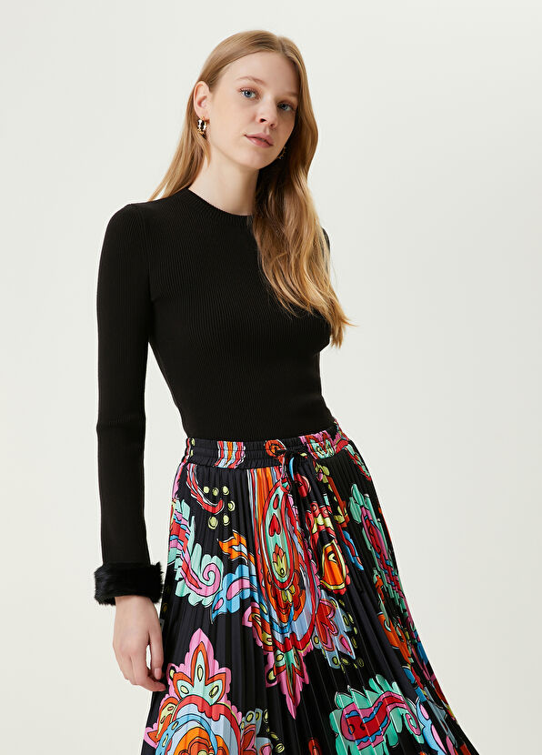 Beymen Club Siyah Tüy Detaylı Kazak - 1