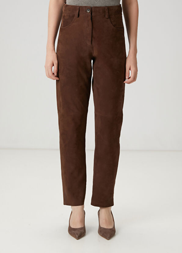 Beymen Club Vizon Cigarette Deri Pantolon - 2