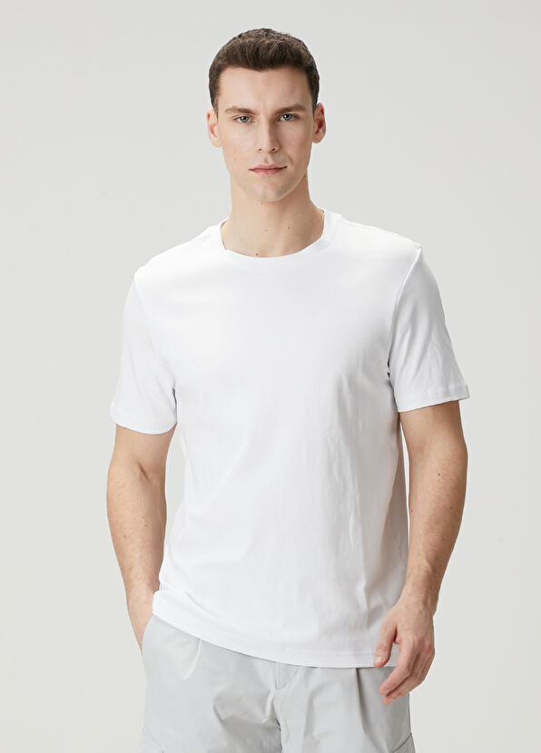 Beymen Club Regular Fit Beyaz Interlok T-shirt - 1