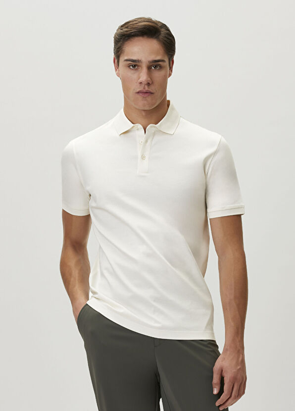 Boss Beyaz Polo Triko - 1