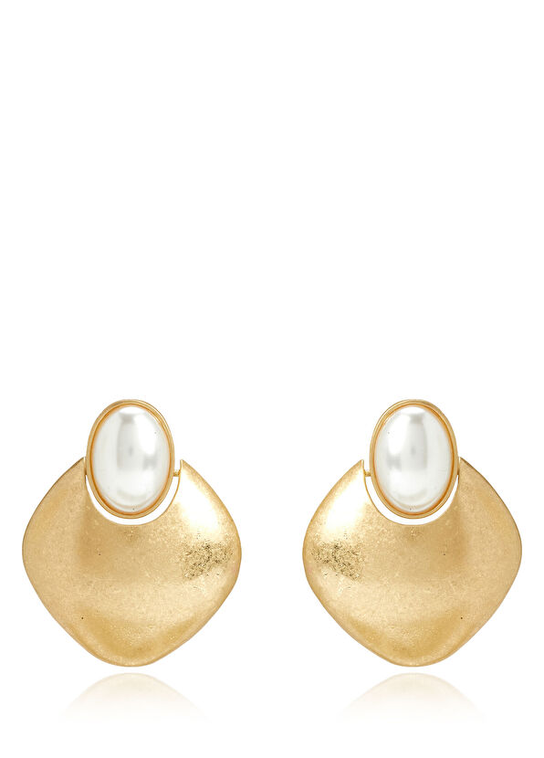 Beymen Club Women's Big Earrings With Pearl Details - 1