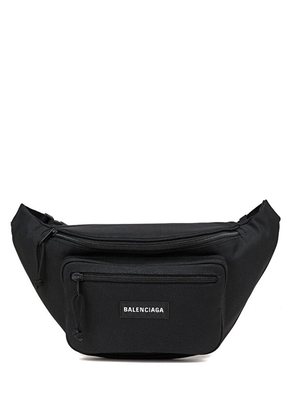 Balenciaga Explorer Siyah Logolu Erkek Bel Çantası - 1
