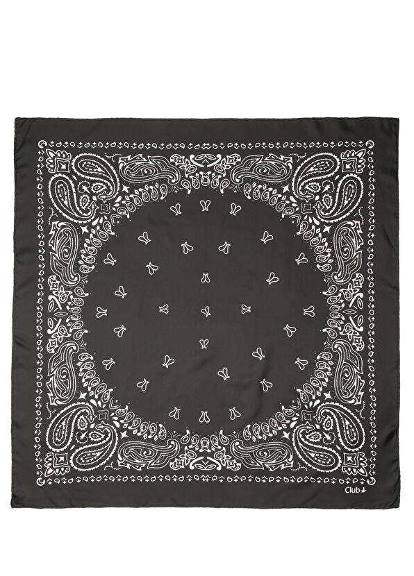 Beymen Club Black Silk Scarf - 2