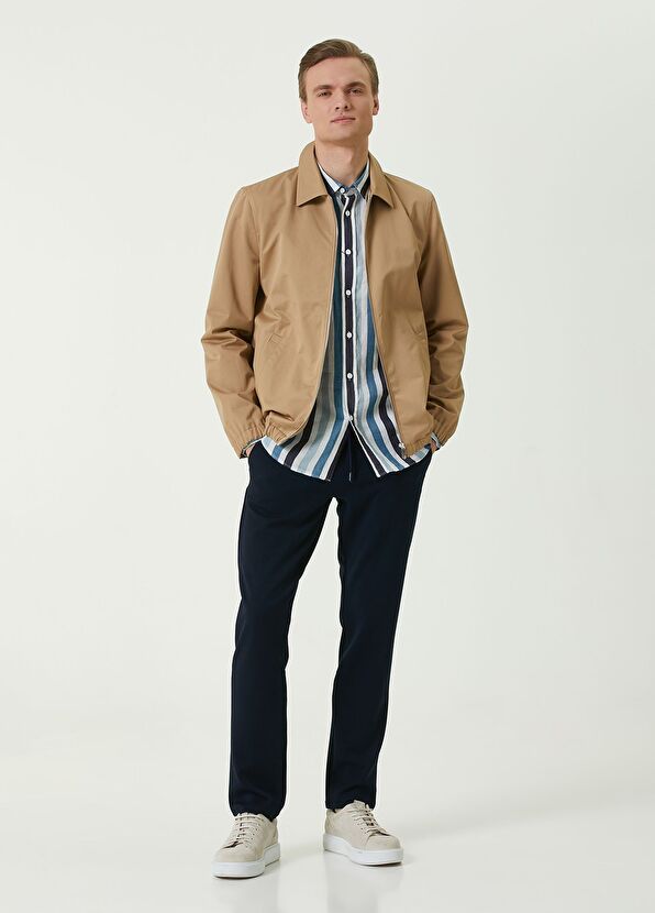 Beymen Club Lacivert Beli Kordonlu Spor Pantolon - 1