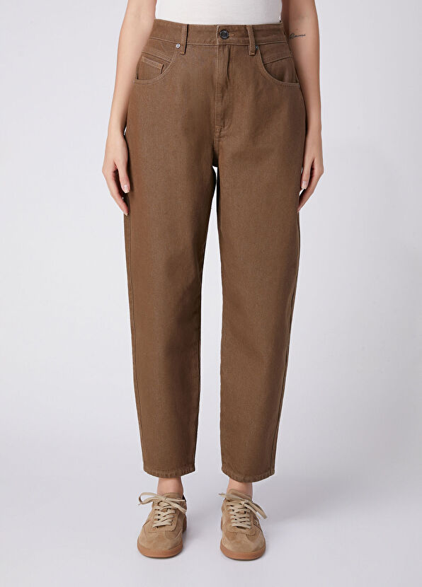 Beymen Club Tapered Fit Kahverengi Jean Pantolon - 2