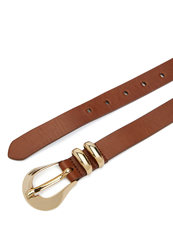 Beymen Club Tan Women's Leather Belt - 2