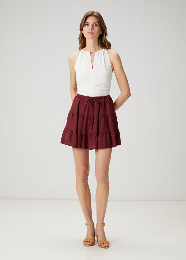 Beymen Club Kırık Beyaz Büzgülü Bluz - 3