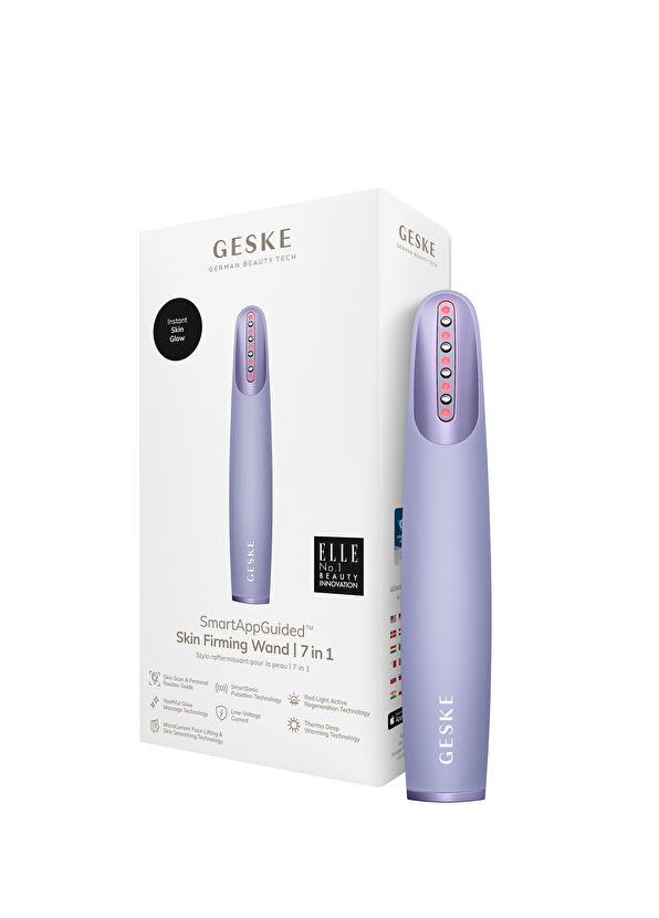 Geske Skin Firming Wand Purple Titreşimli Kırmızı Led Terapili Sıkılaştırıcı Yüz Bakım Cihazı - 4