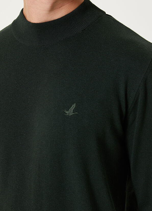 Beymen Club Haki Yarım Balıkçı Yaka Kazak - 4