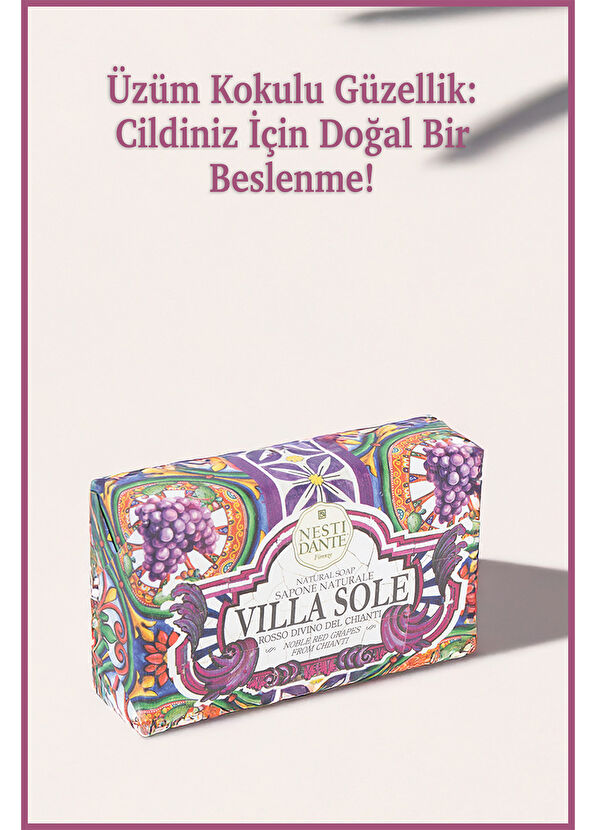 Nesti Dante Villa Sole Rosso Divino Del Chianti Antiflamatuar Ve Antioksidan Üzüm Özü Katı Sabun 250 gr - 4