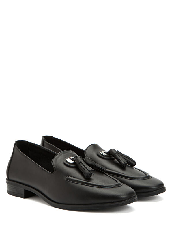 Beymen Club Siyah Kadın Deri Loafer - 2