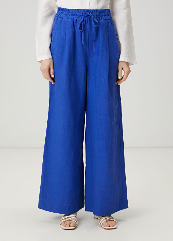 Beymen Club Mavi Keten Pantolon - 2