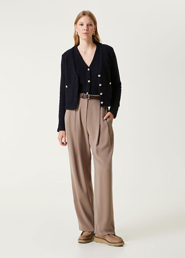 Lacivert Yün Triko Ceket Beymen Club Lacivert Yün Triko Ceket - 3