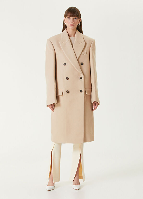 Wardrobe Nyc Bej Yün Kaban - 2