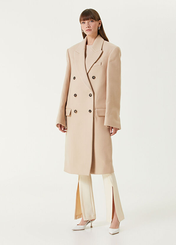Wardrobe Nyc Bej Yün Kaban - 1