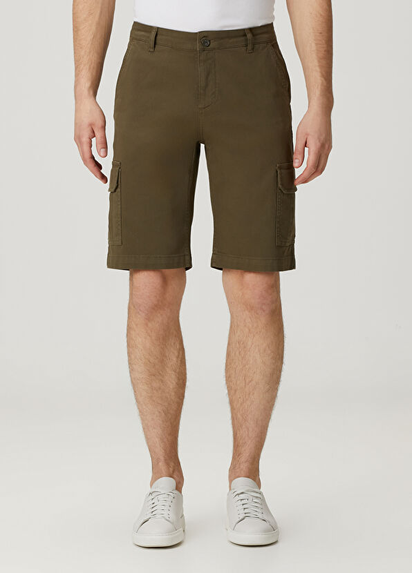 Beymen Club Khaki Cargo Shorts - 2