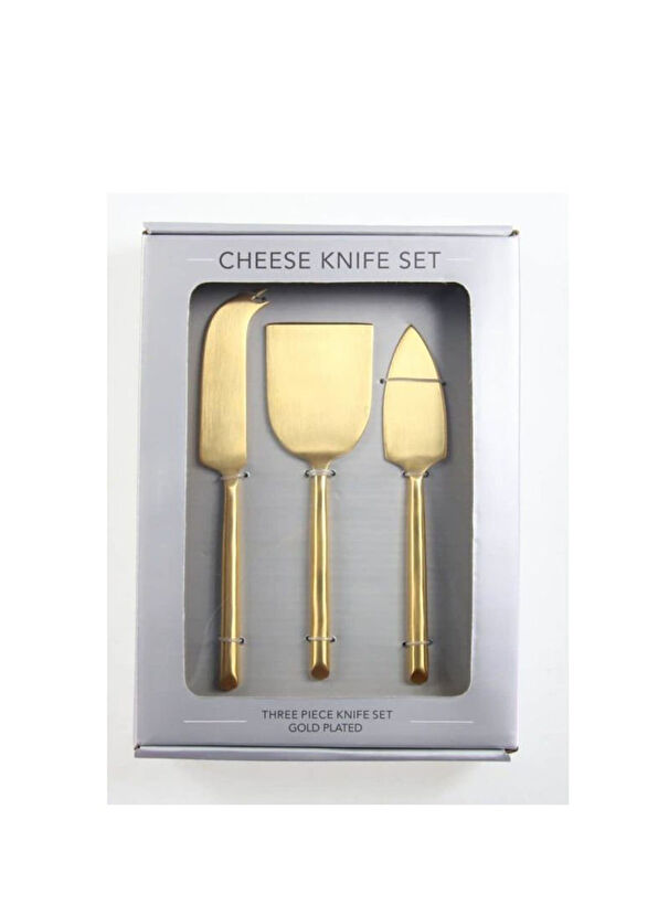 Be Home Mat Altın 3'lü Peynir Bıçağı Seti - 4
