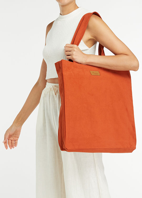 Beymen Club Kiremit Logolu Kadın Bez Çanta - 2