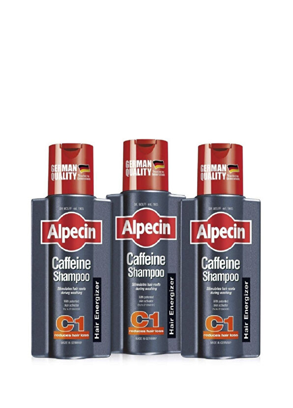 Alpecin C1 Kafeinli Dökülme Karşıtı Şampuan 3 x 250 ml - 1