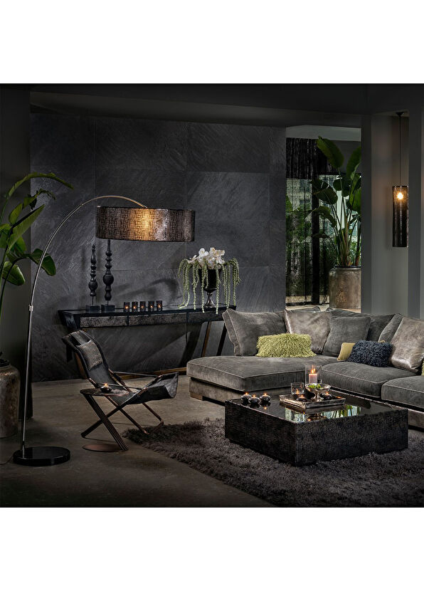 Estetik Decor Rest Gri Deri Berjer - 2