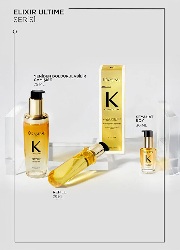 Kerastase Elixir Genesis Dökülme Karşıtı ve Güçlendirici Şampuan 250 ml + Saç Yağı 30 ml 2'li Set - 2