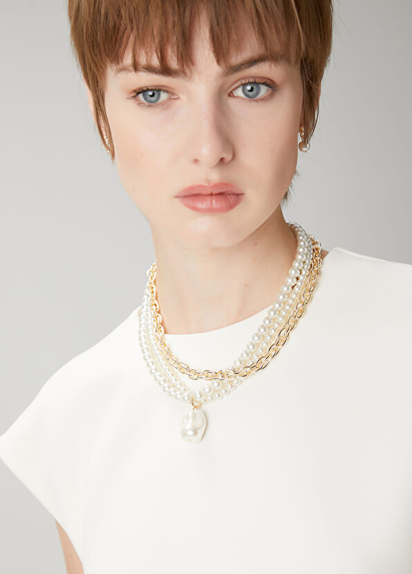 Beymen Club Pearl Women's Chain Necklace - 1