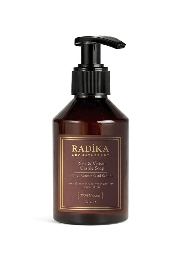 Radika Aromatherapy Gül & Vetiver Doğal Sıvı Kastil Sabun 250 ml - 1