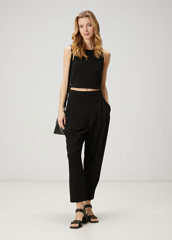 Beymen Club Siyah Pileli Jogger Pantolon - 1