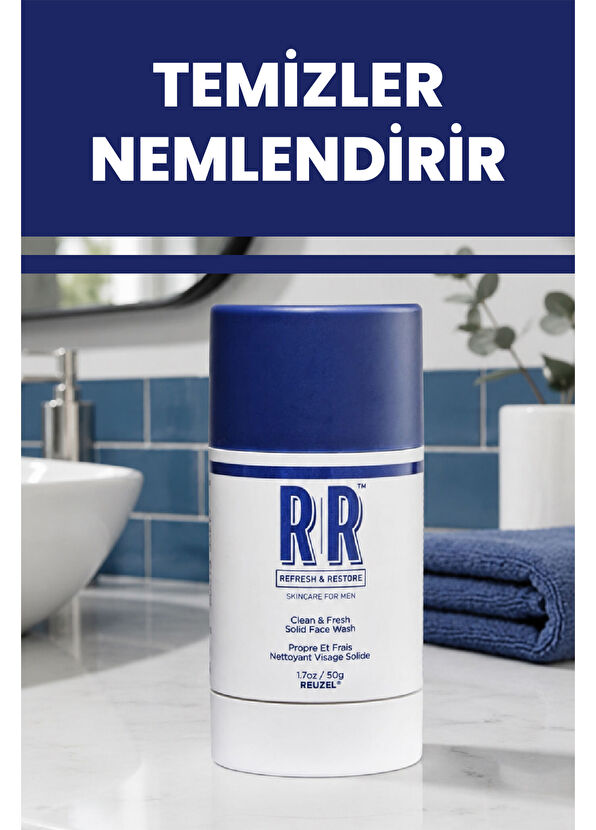 Reuzel Clean & Fresh Solid Face Wash Nemlendirici Stick  Yüz Temizleyici 50 gr - 2