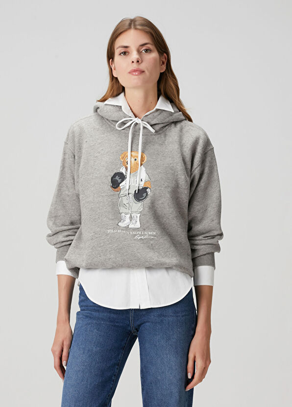 Polo Ralph Lauren Gri Baskılı Sweatshirt - 1