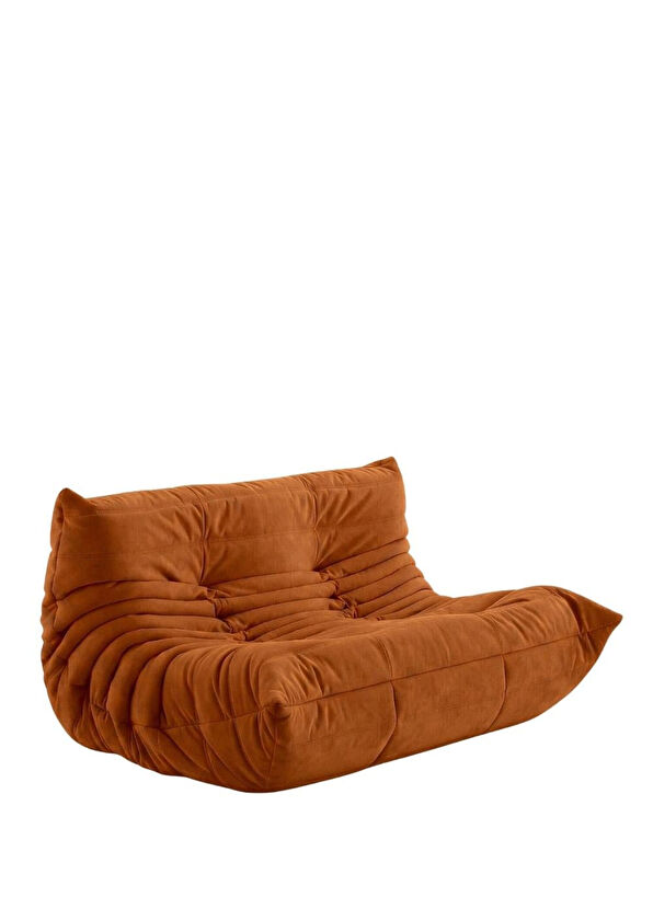 Ligne Roset Togo Dark Camel İkili Kanepe Koltuk - 2