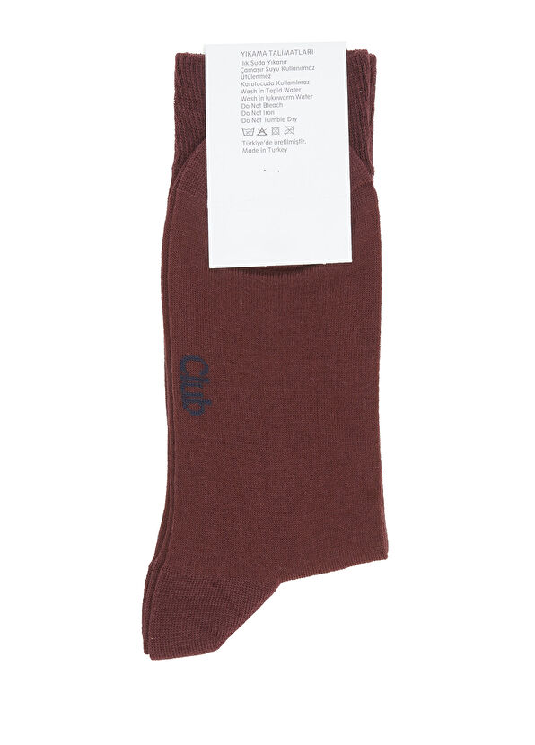 Beymen Club Burgundy Goose Logo Men's Ankle Socks - 2