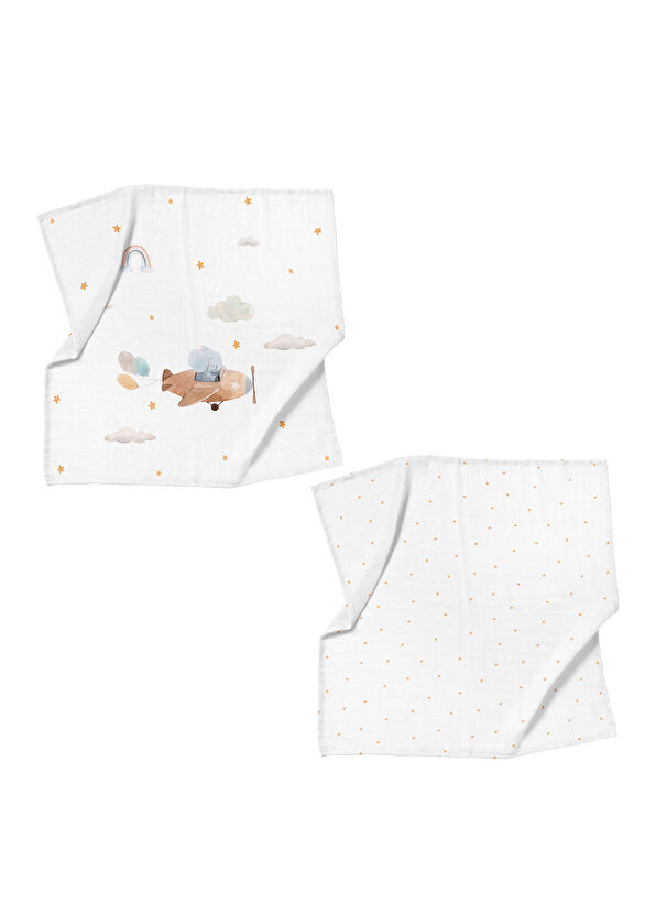 Casadora Baby Happy Tony 100% Organic Cotton 2-Piece Muslin Cover Set - 2