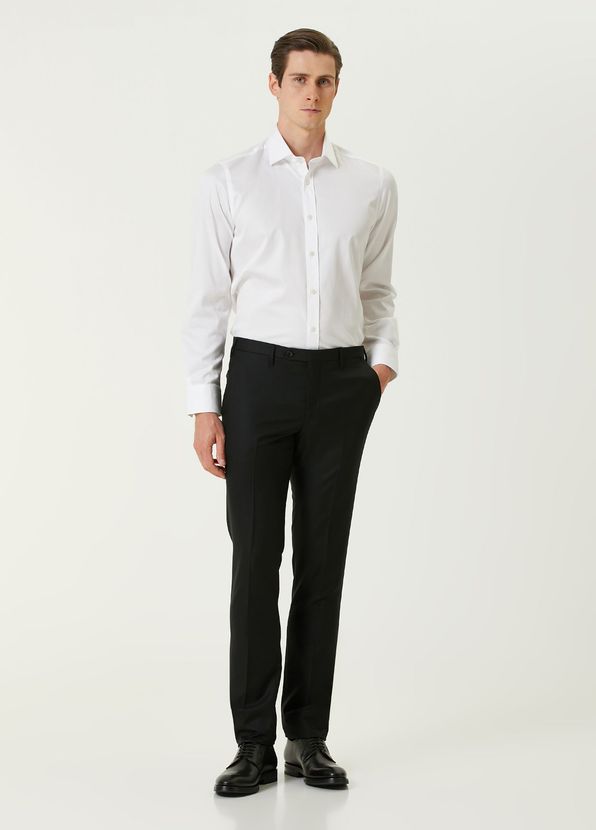 Rota Black Wool Pants - 1