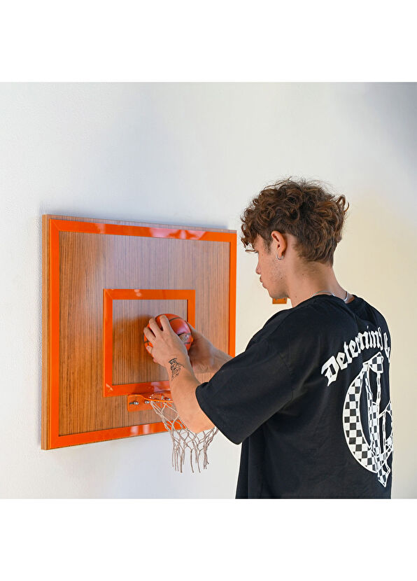 Archtwain Ceviz Turuncu Tekli Duvar Potası - 3