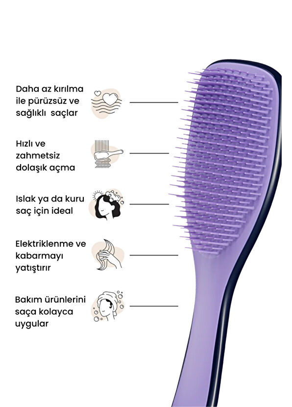 Tangle Teezer Zodiac The Ultimate Detangler Aquarius Aquarius Straight & Curly Hair Hair Detangling Comb - 4