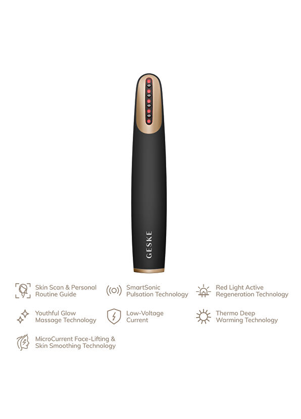 Geske Skin Firming Wand Vibrating Red Led Therapy Firming Facial Care Device  - 3