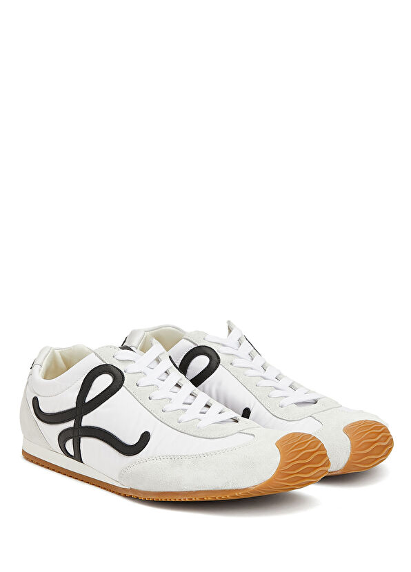 Loewe Flow Runner Black White Men's Leather Sneakers - 2